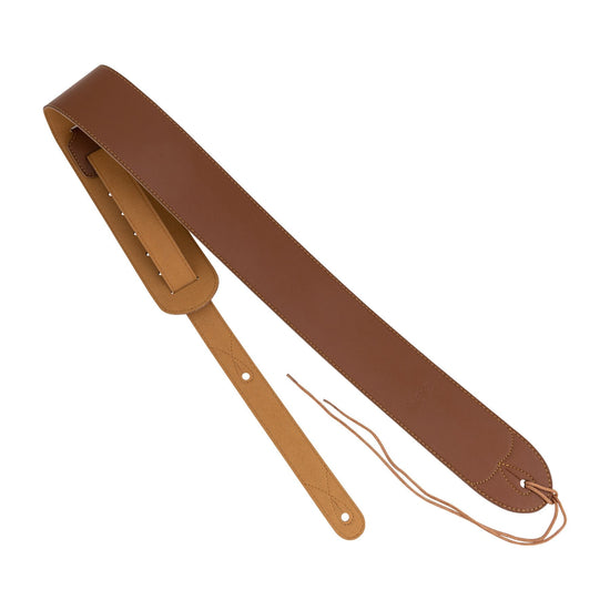 Fretz Microfibre Leather and Suede Back Guitar Strap (Brown)
