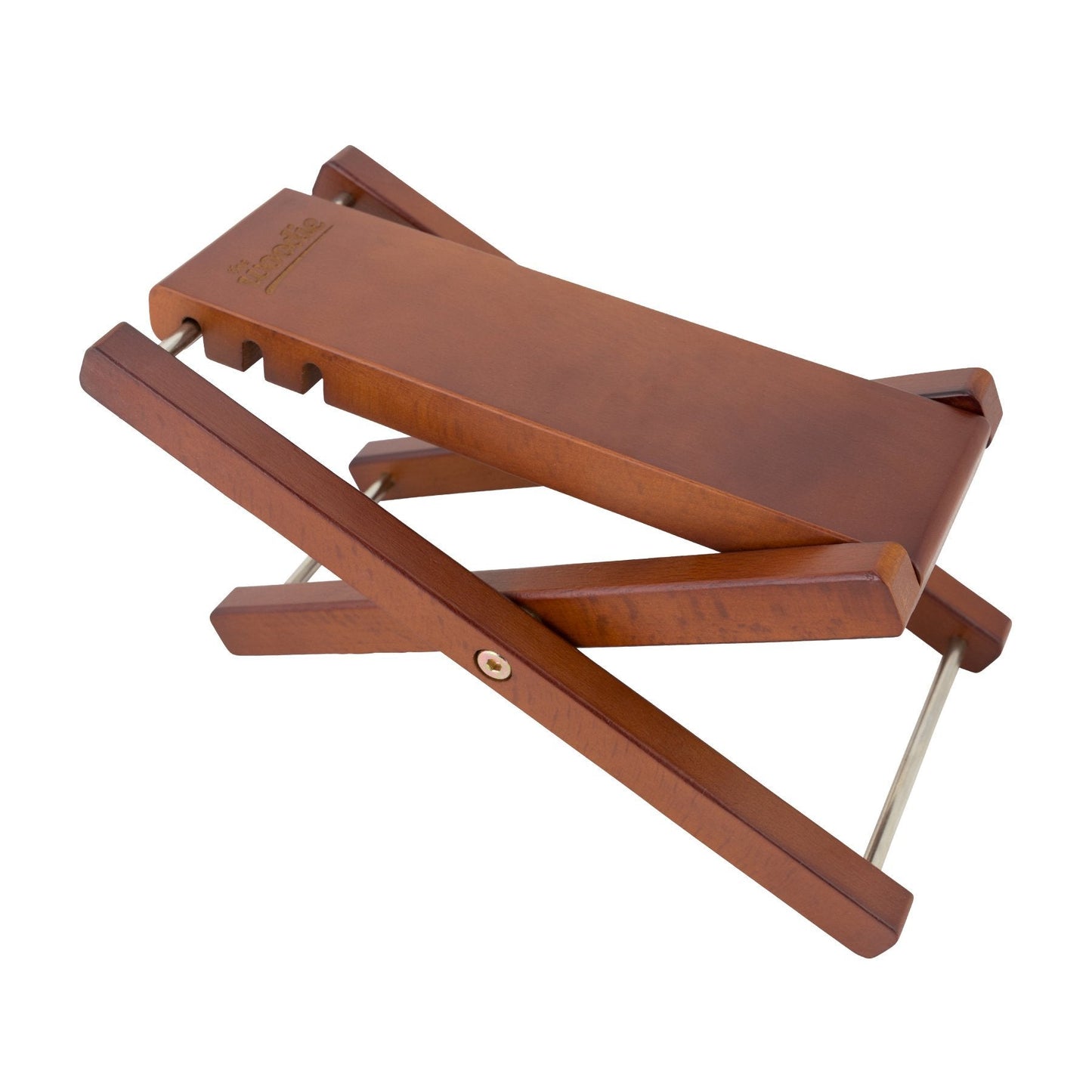 Fretz 'Woodie' Adjustable Guitar Footstool (Natural Stain)
