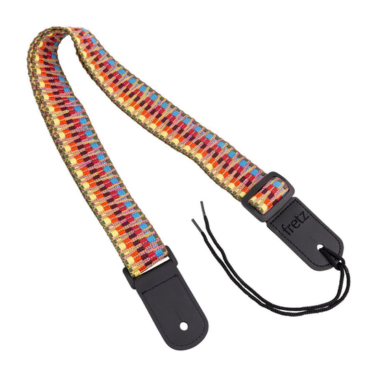 Fretz Woven Jacquard Ukulele Strap (Rainbow)