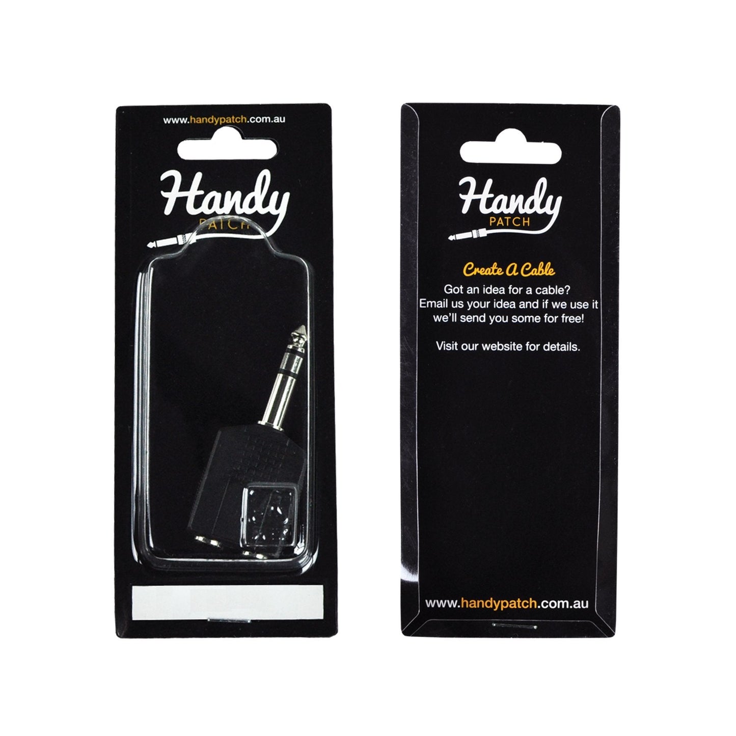 Handy Patch 2 Female Mono to Stereo Phono Adaptor