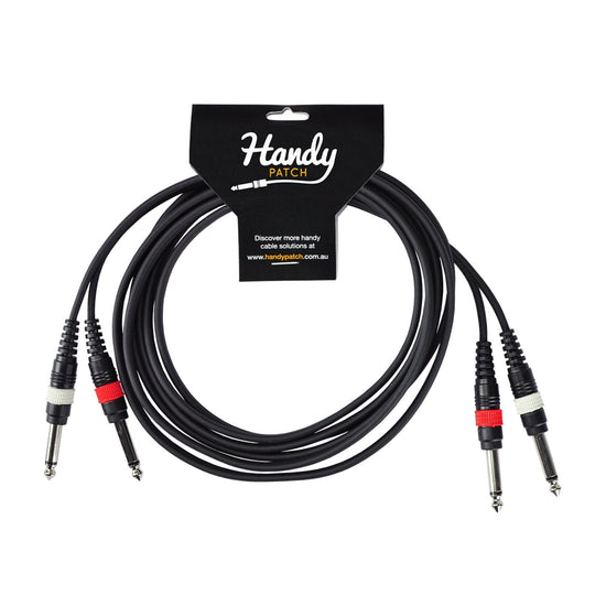 Handy Patch Dual Male 1/4" Mono to Dual Male 1/4" Mono Cable (3m)