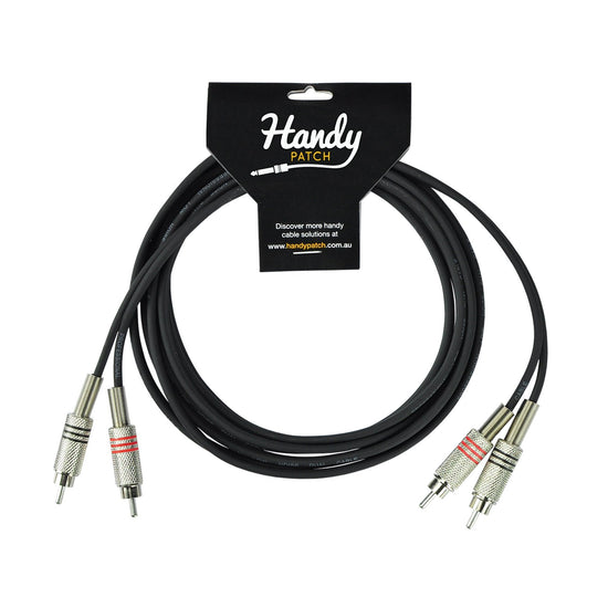 Handy Patch Male Stereo RCA to Male Stereo RCA Cable (3m)