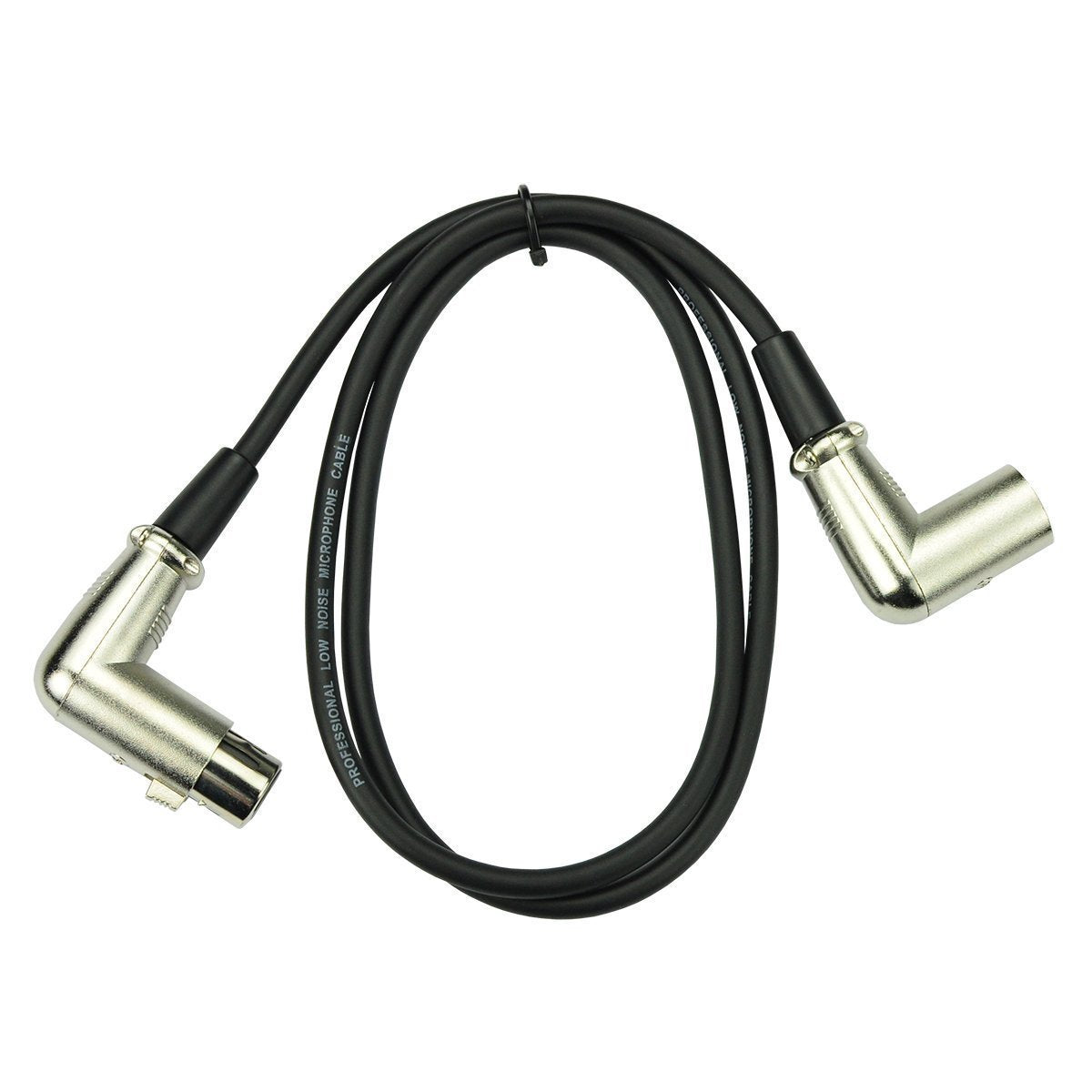 Handy Patch Right Angled Male XLR to Angled Female XLR Cable (1m)