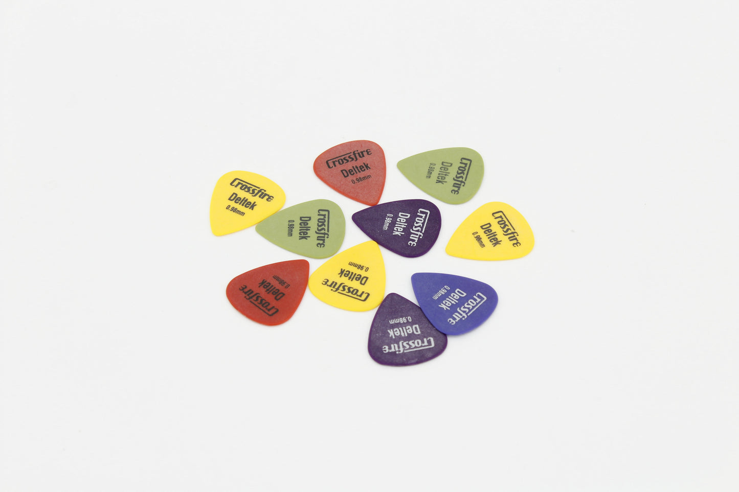 Crossfire Deltek 0.98mm Guitar Picks (10 Pack Assorted)