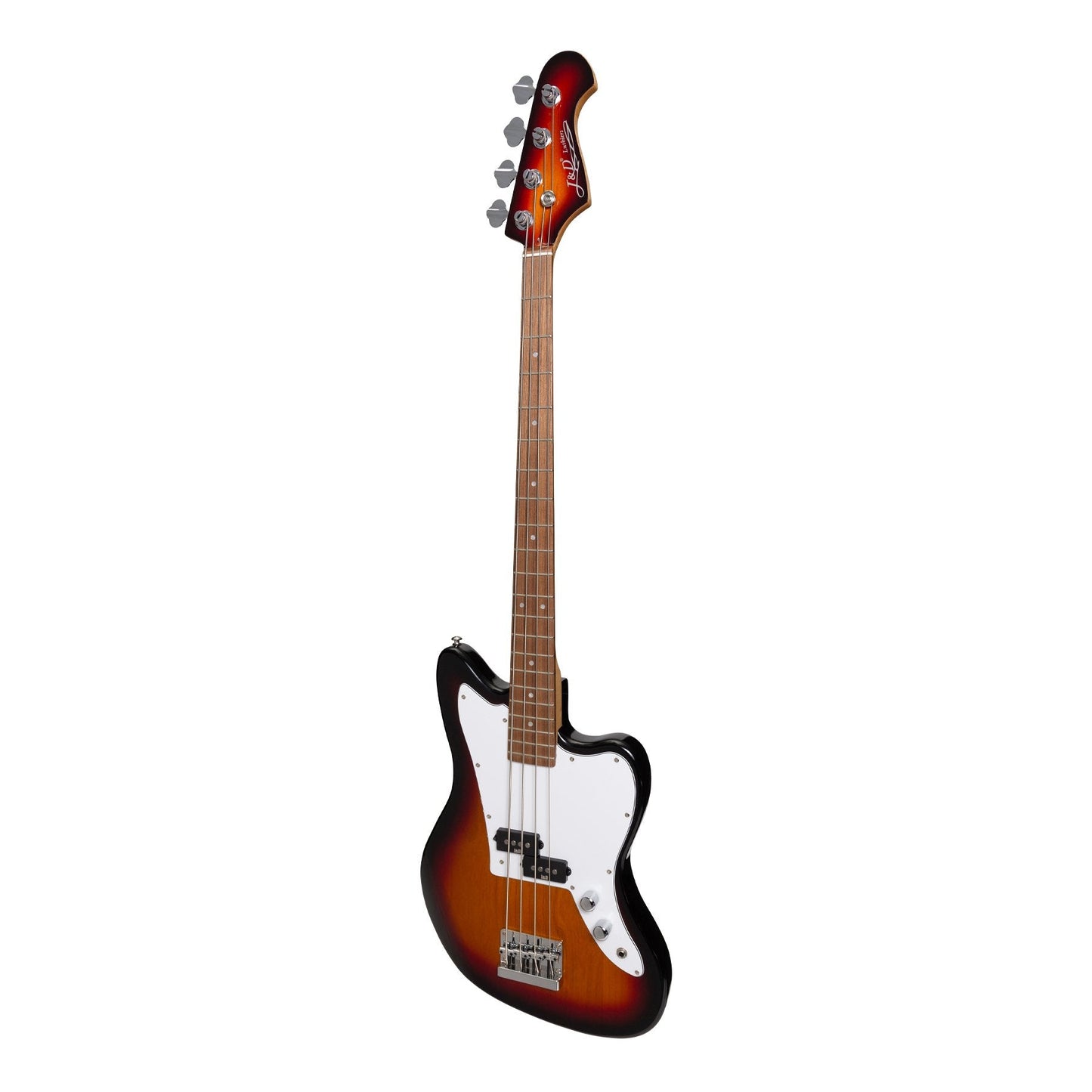 J&D Luthiers 4-String JM-Style Electric Bass Guitar (Tobacco Sunburst)