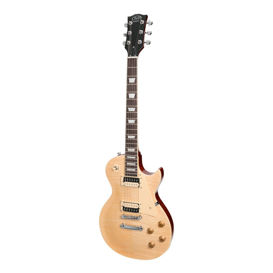 Load image into Gallery viewer, J&amp;amp;D Luthiers LP-Custom Style Electric Guitar (Natural)
