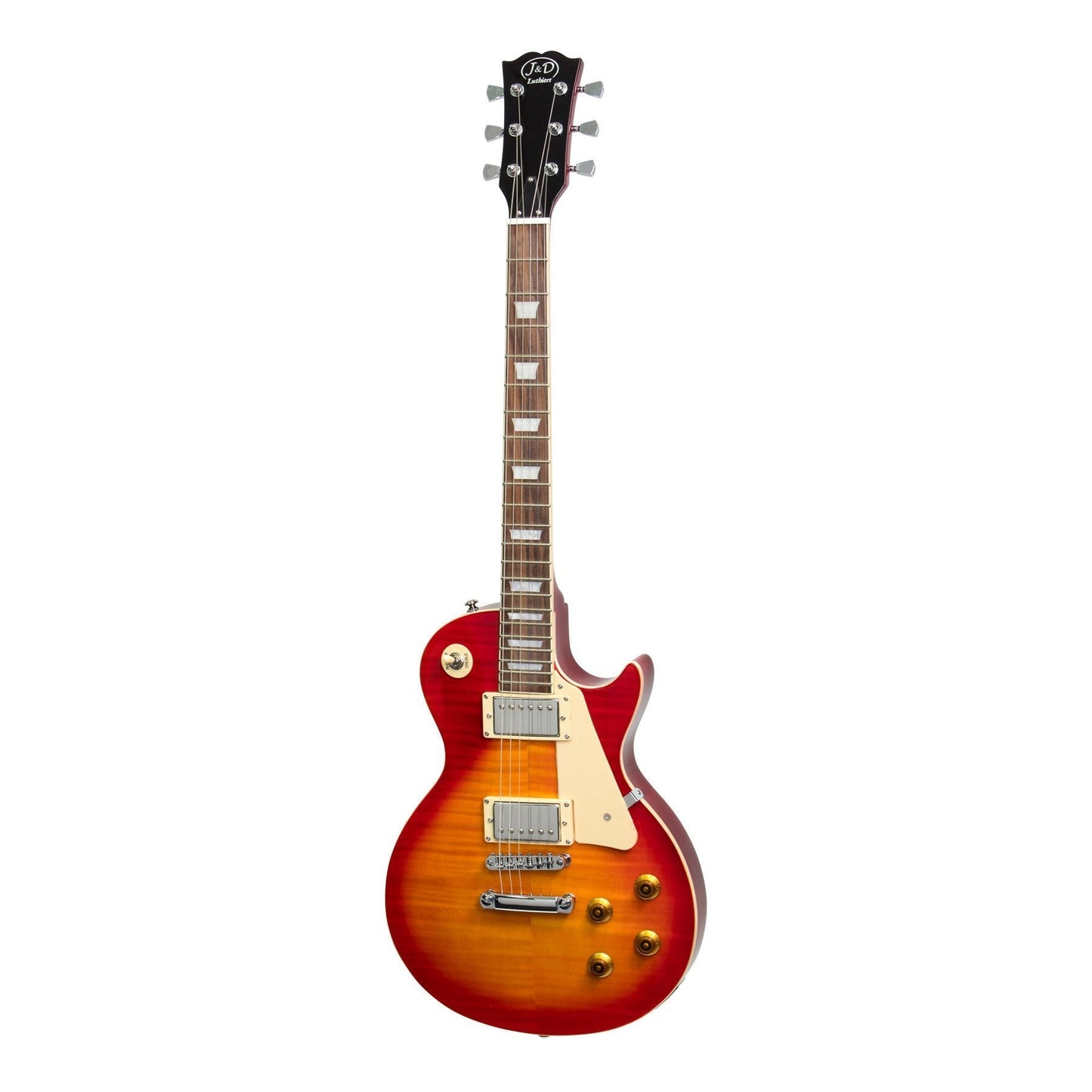 J&D Luthiers LP-Style Electric Guitar (Cherry Sunburst)