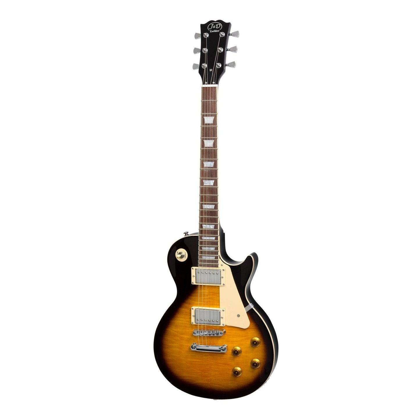 J&D Luthiers LP-Style Electric Guitar (Vintage Sunburst)