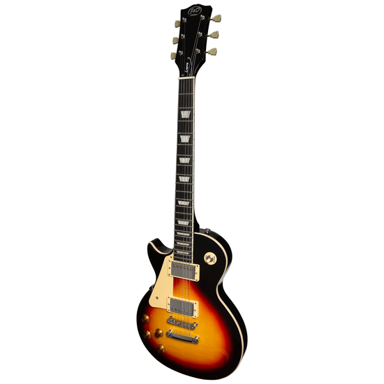 J&D Luthiers LP-Style Left Handed Electric Guitar (Tobacco Sunburst)