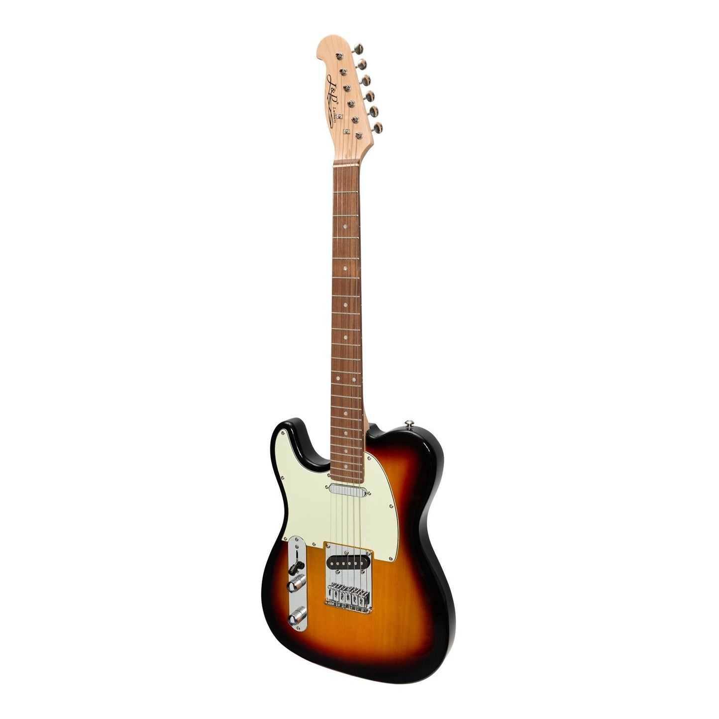 J&D Luthiers TE-Style Left Handed Electric Guitar (Sunburst)