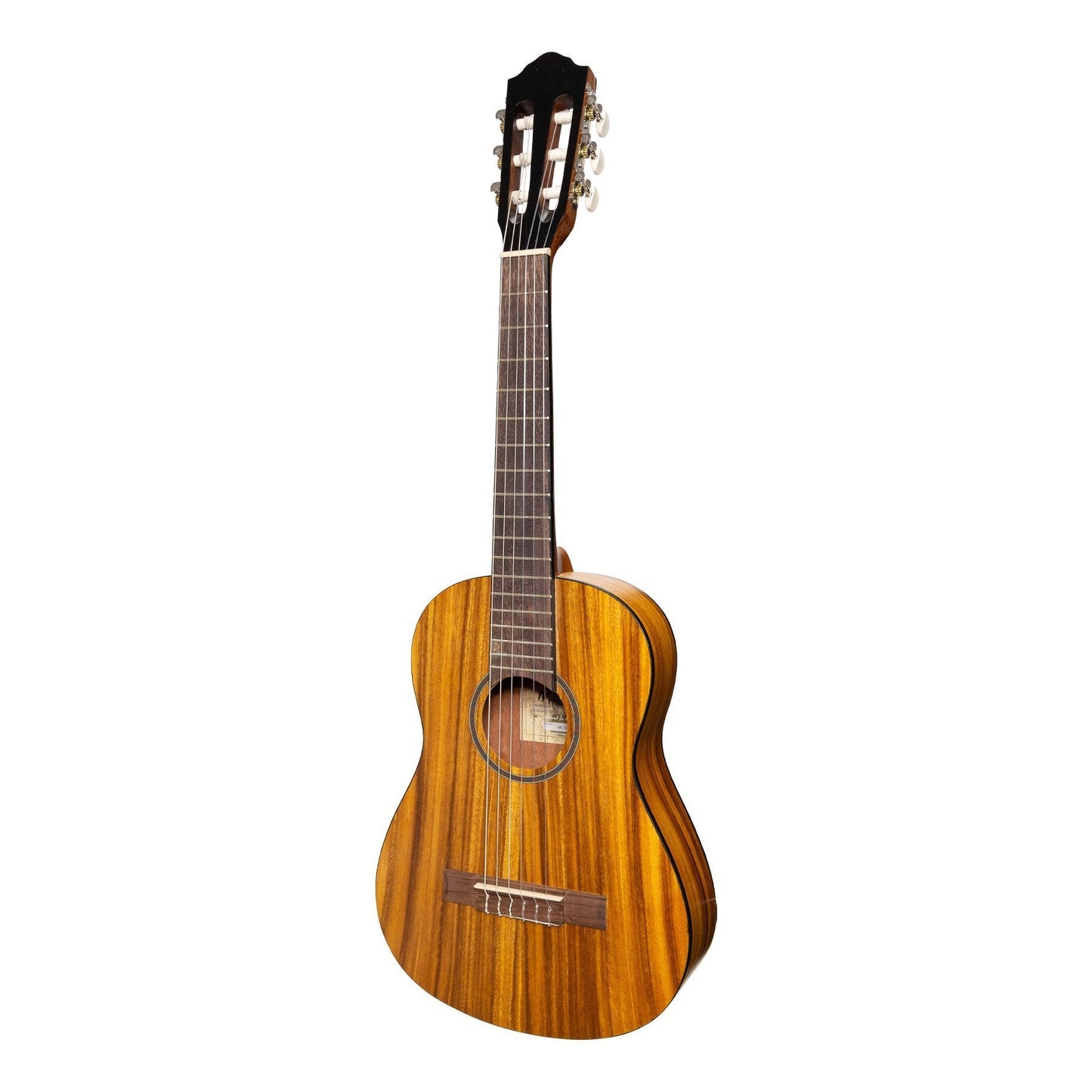 Martinez 1/2 Size Student Classical Guitar with Built In Tuner (Koa)