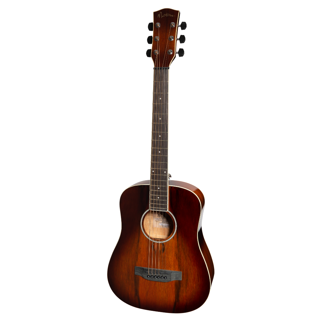 Martinez '31 Series' Daowood Acoustic-Electric Babe Traveller Guitar (African Brownburst)