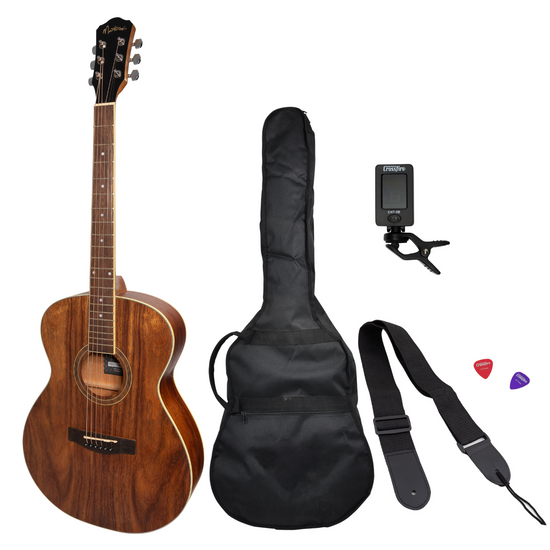 Martinez '41 Series' Folk Size Acoustic Guitar Pack (Rosewood)