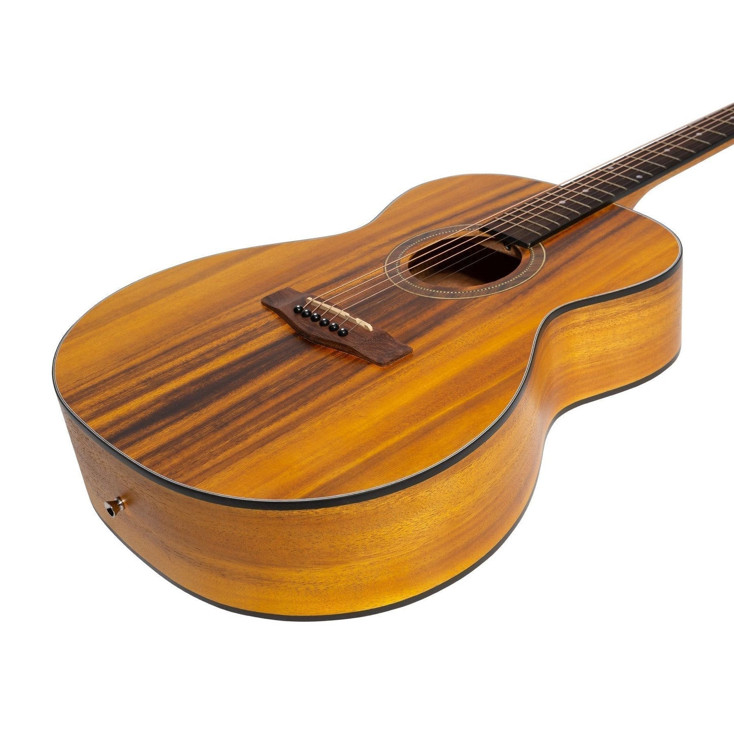 Martinez '41 Series' Folk Size Acoustic Guitar Pack with Built-in Tuner (Koa)