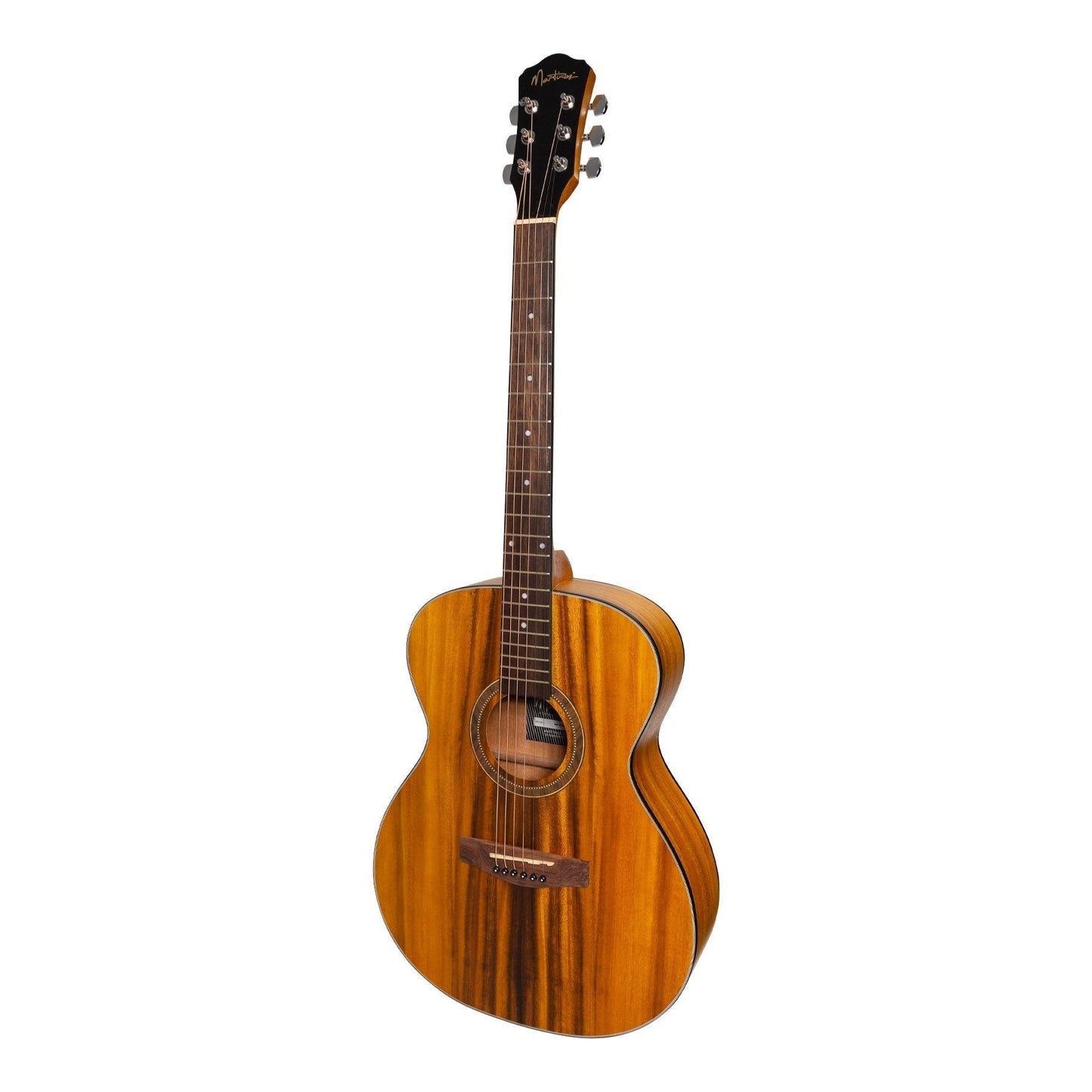 Martinez '41 Series' Folk Size Acoustic Guitar Pack with Built-in Tuner (Koa)