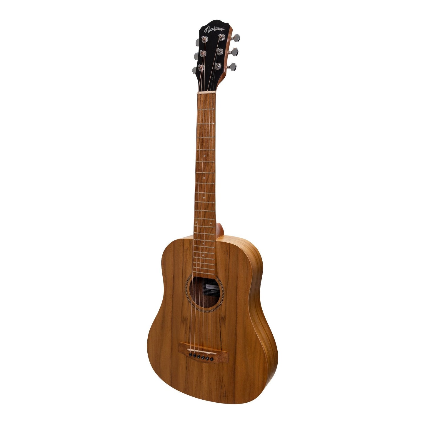 Martinez Acoustic-Electric Babe Traveller Guitar (Jati-Teakwood)