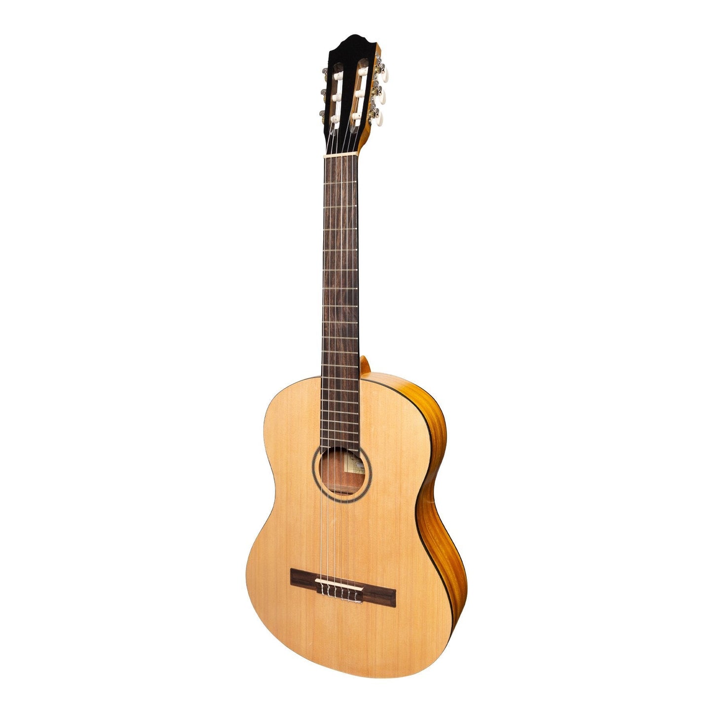 Martinez Full Size Student Classical Guitar with Built In Tuner (Spruce/Koa)