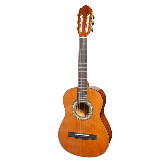 Martinez G-Series 1/2 Size Student Classical Guitar with Built In Tuner (Natural-Gloss)