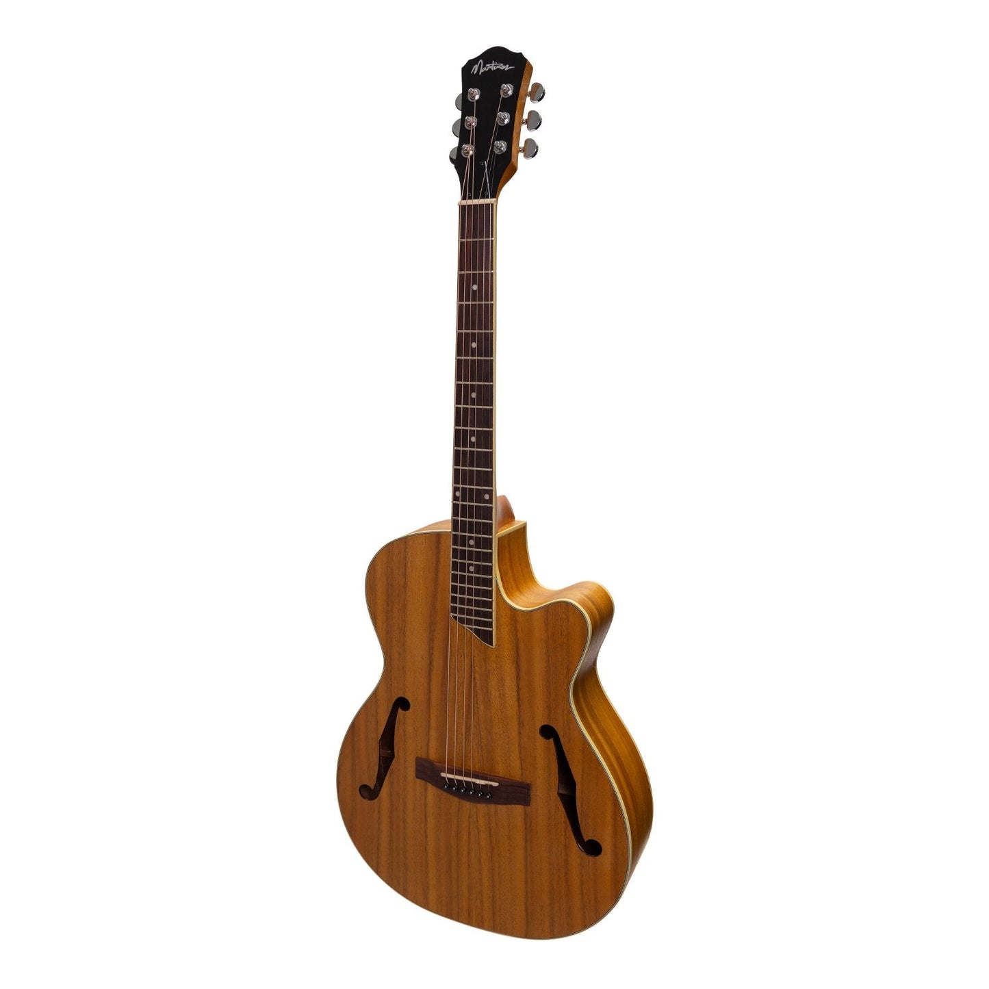 Martinez Jazz Hybrid Acoustic Electric Small Body Cutaway Guitar