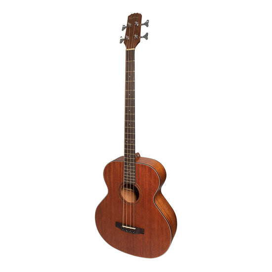 Load image into Gallery viewer, Martinez &amp;#39;Natural Series&amp;#39; Solid Mahogany Top Acoustic-Electric Bass Guitar (Open Pore)
