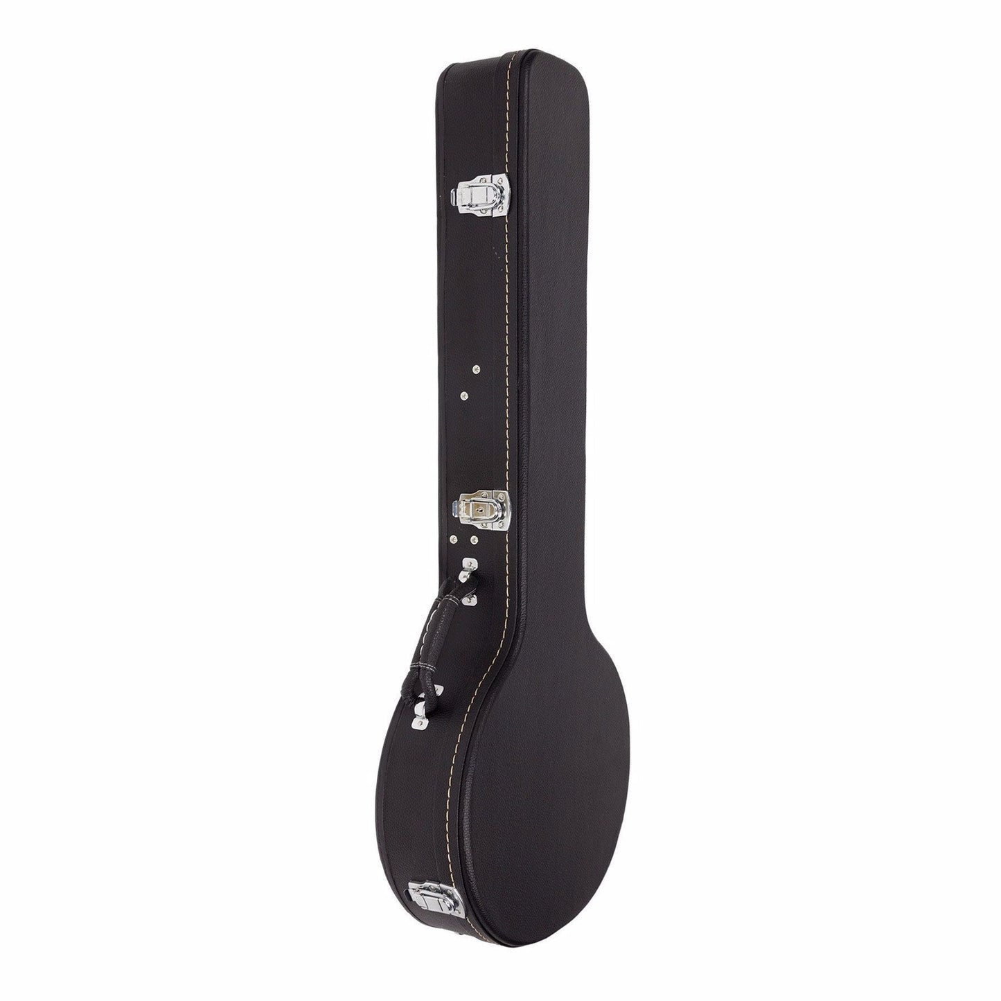 Martinez Open-Back Shaped Banjo Hard Case (Black)