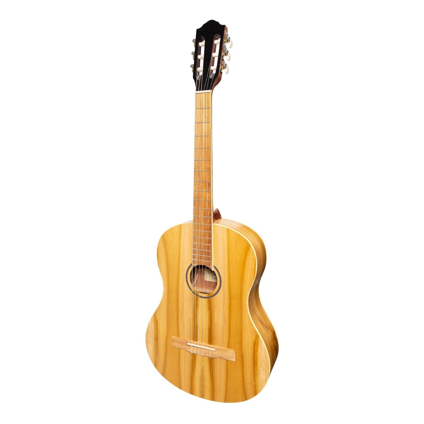 Martinez 'Slim Jim' Full Size Electric Classical Guitar with Pickup/Tuner (Jati-Teakwood)