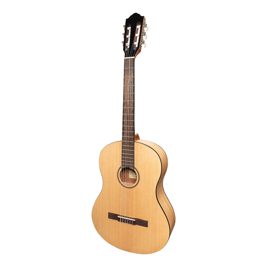 Martinez 'Slim Jim' Full Size Student Classical Guitar with Built In Tuner (Spruce/Mahogany)