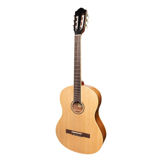 Martinez 'Slim Jim' Full Size Student Classical Guitar with Built In Tuner (Spruce/Rosewood)