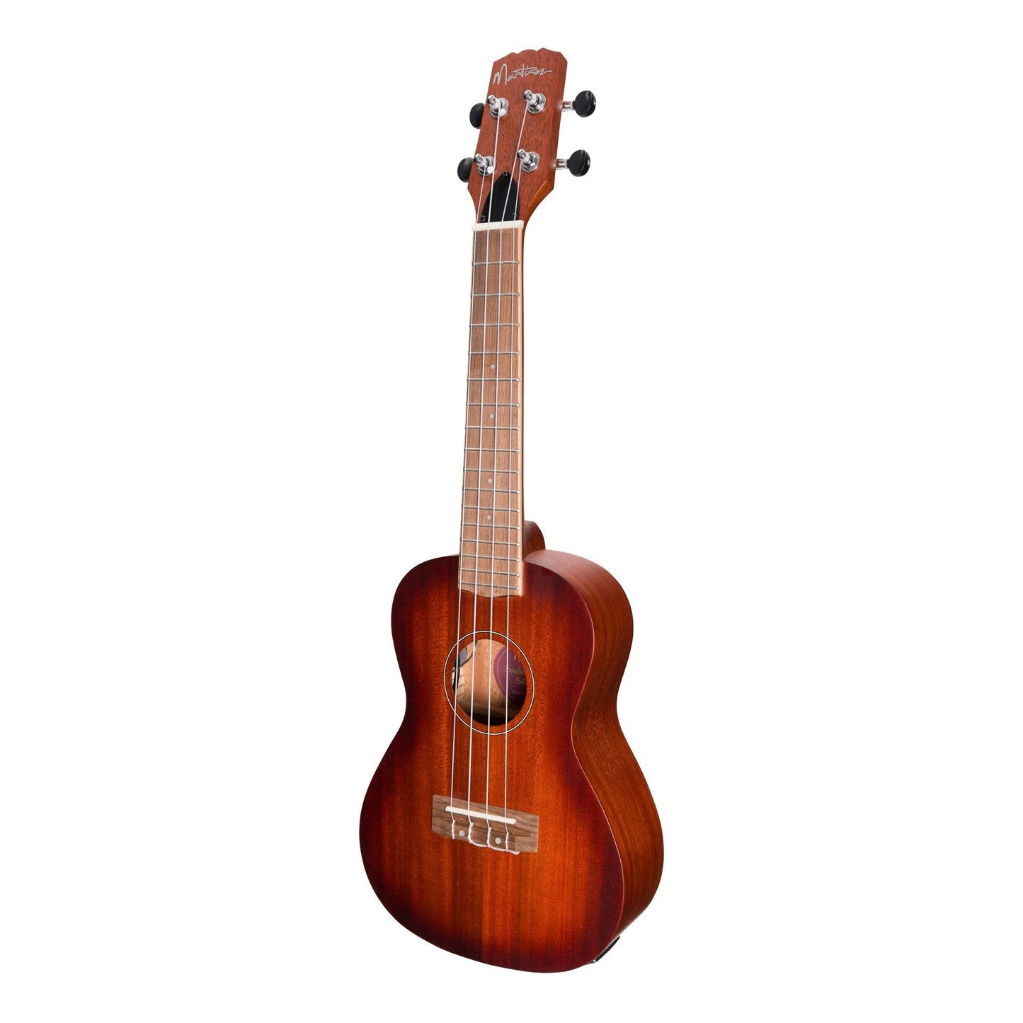 Load image into Gallery viewer, Martinez &amp;#39;Southern Belle 6 Series&amp;#39; Mahogany Solid Top Electric Concert Ukulele with Hard Case (Sunburst)
