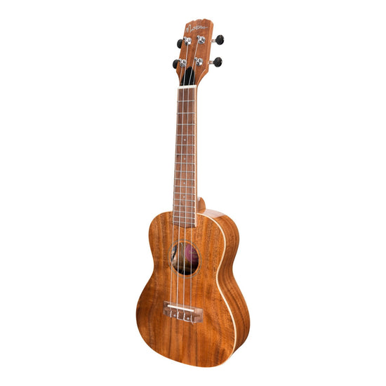 Martinez 'Southern Belle 8 Series' Koa Solid Top Electric Concert Ukulele with Hard Case (Natural Gloss)