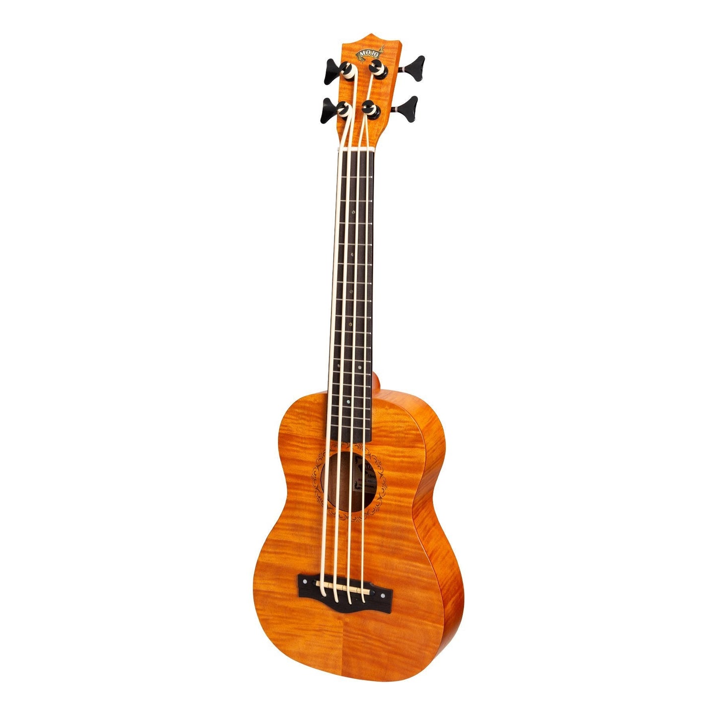 Mojo Flamed Okoume 30" Electric Bass Ukulele (Yellowburst)