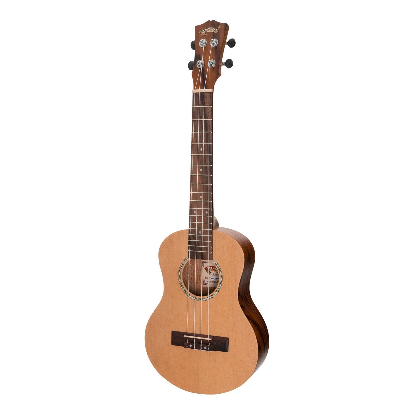 Mojo 'SZ40 Series' Spruce Top and Rosewood Back & Sides Electric Tenor Ukulele (Natural Satin)