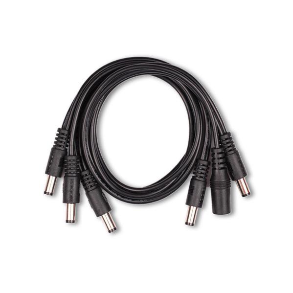 Mooer 5-Plug DC Daisy Chain Pedal Power Cable (Straight Plugs)