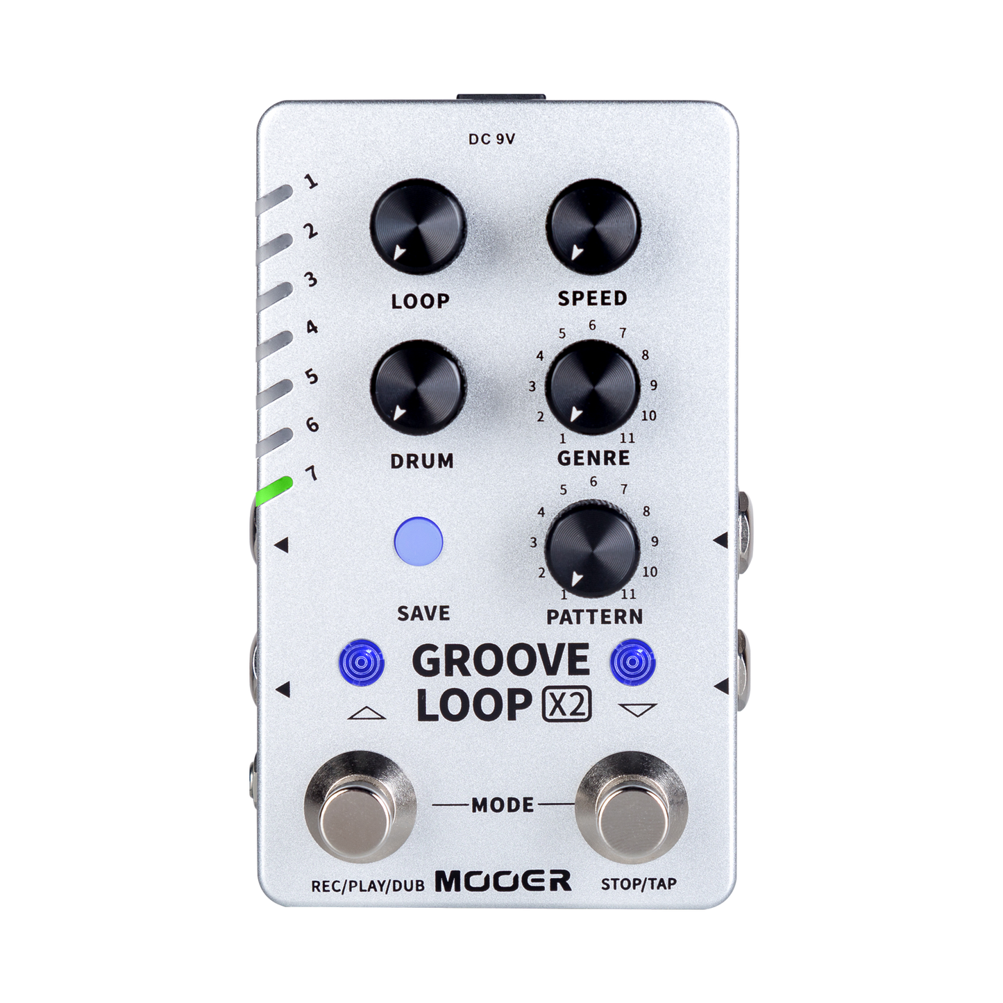 Mooer  Dual Footswitch 'Groove Loop X2' Stereo Looper Guitar Effects Pedal