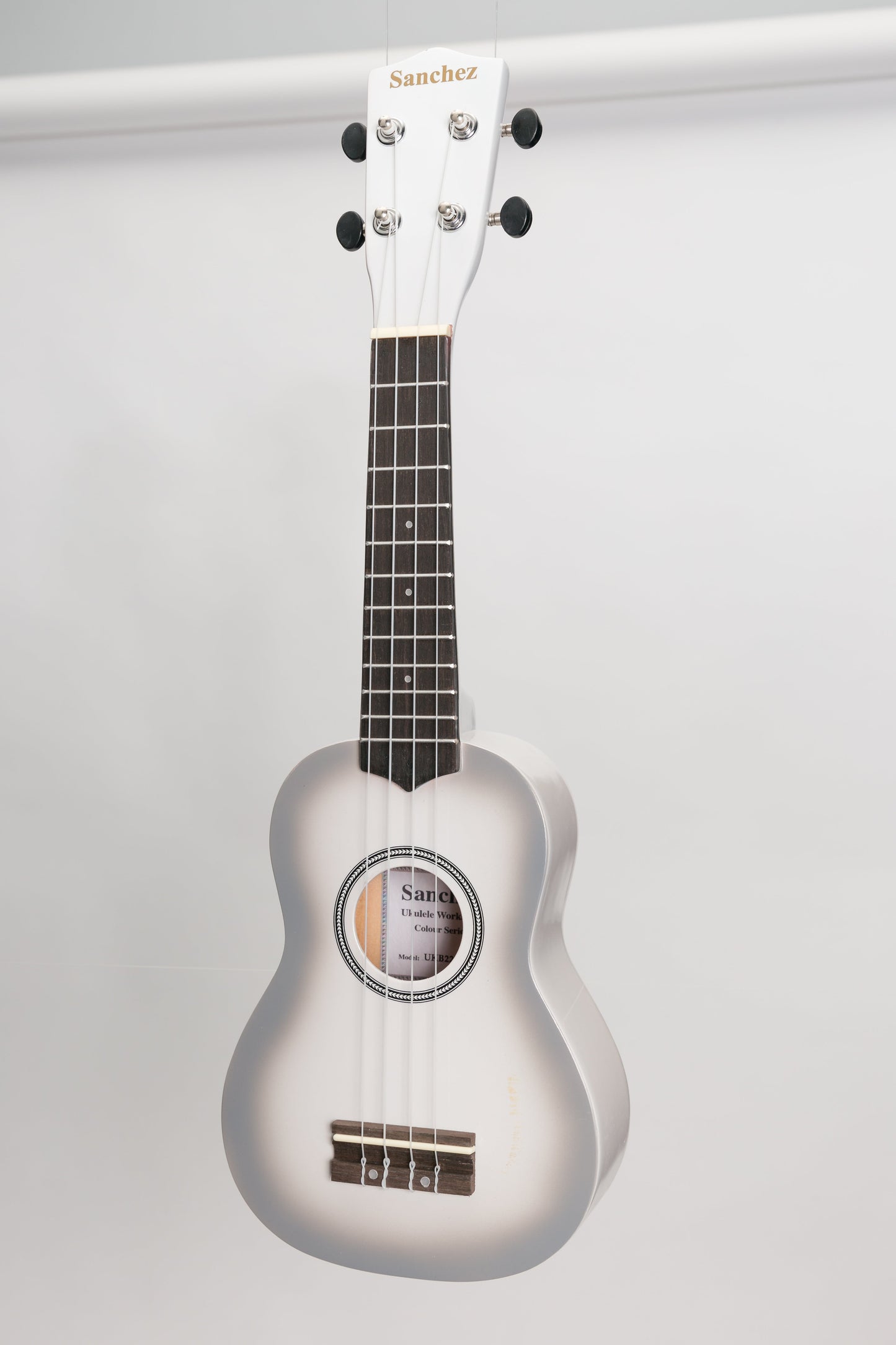 Sanchez 'Colourburst Series' Soprano Ukulele (White)