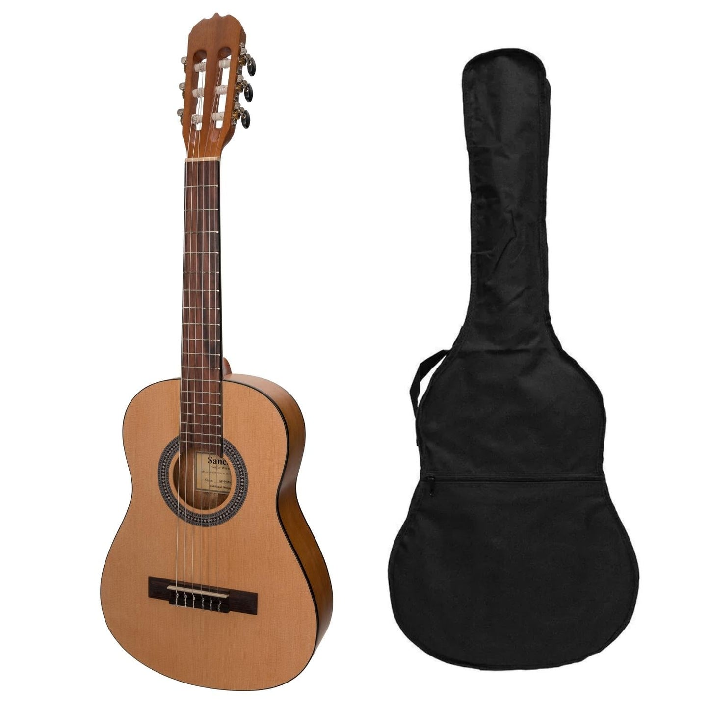 Sanchez 1/2 Size Student Classical Guitar with Gig Bag (Spruce/Acacia)
