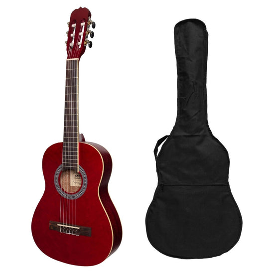 Sanchez 1/2 Size Student Classical Guitar with Gig Bag (Wine Red)