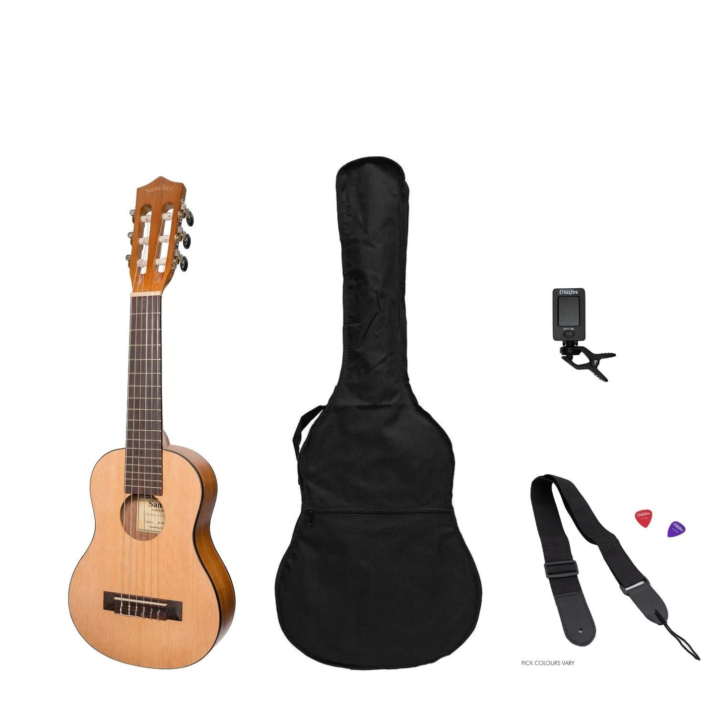 Sanchez 1/4 Size Student Classical Guitar Pack (Spruce/Acacia)