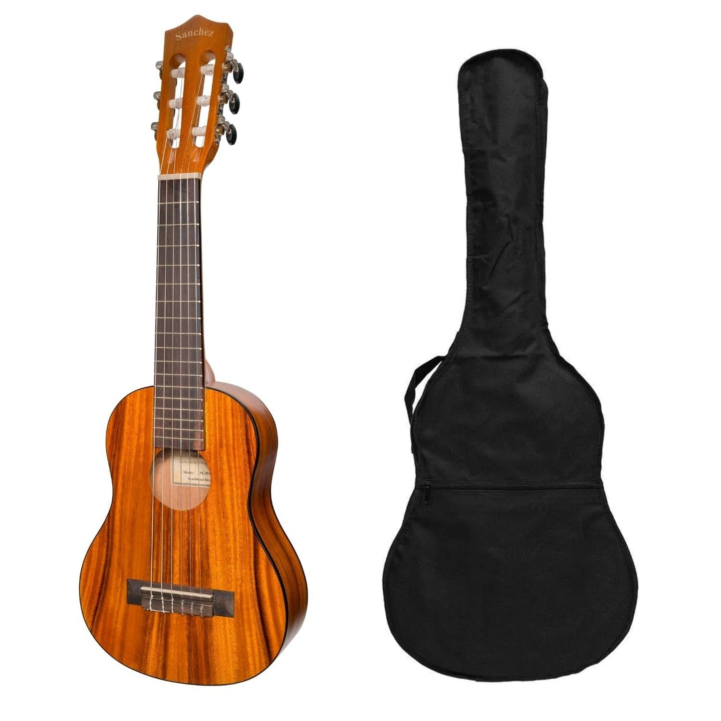 Sanchez 1/4 Size Student Classical Guitar with Gig Bag (Koa)