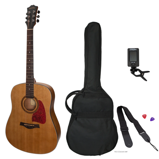Sanchez Acoustic Dreadnought Guitar Pack (Acacia)