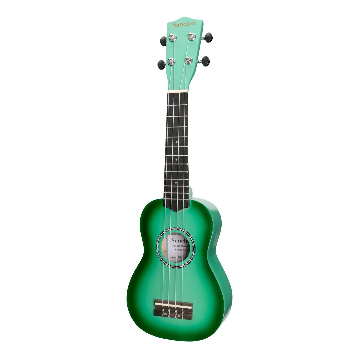 Sanchez 'Colourburst Series' Soprano Ukulele (Greenburst)