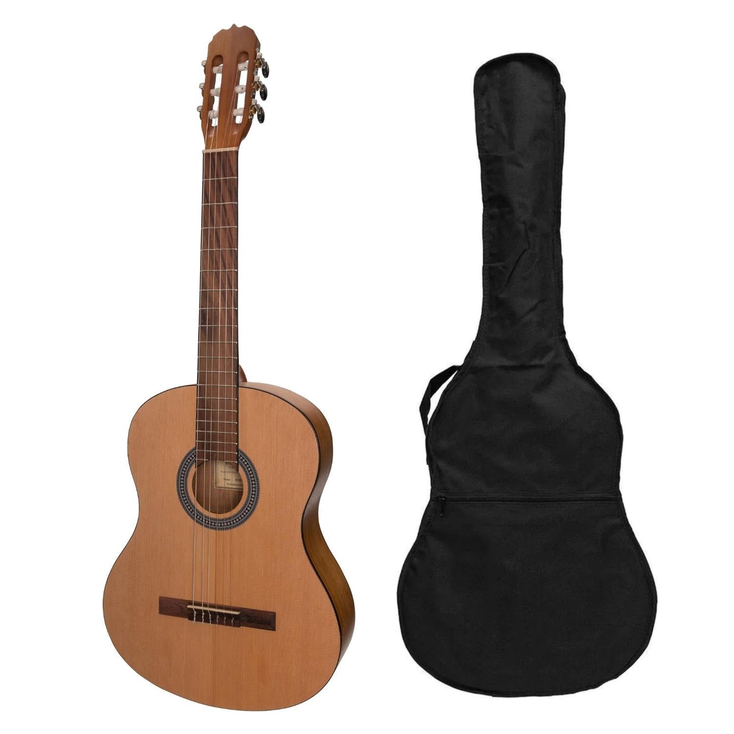 Sanchez Full-size Size Student Classical Guitar with Gig Bag (Spruce/Acacia)