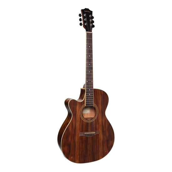 Sanchez Left Handed Acoustic-Electric Small Body Cutaway Guitar (Rosewood)