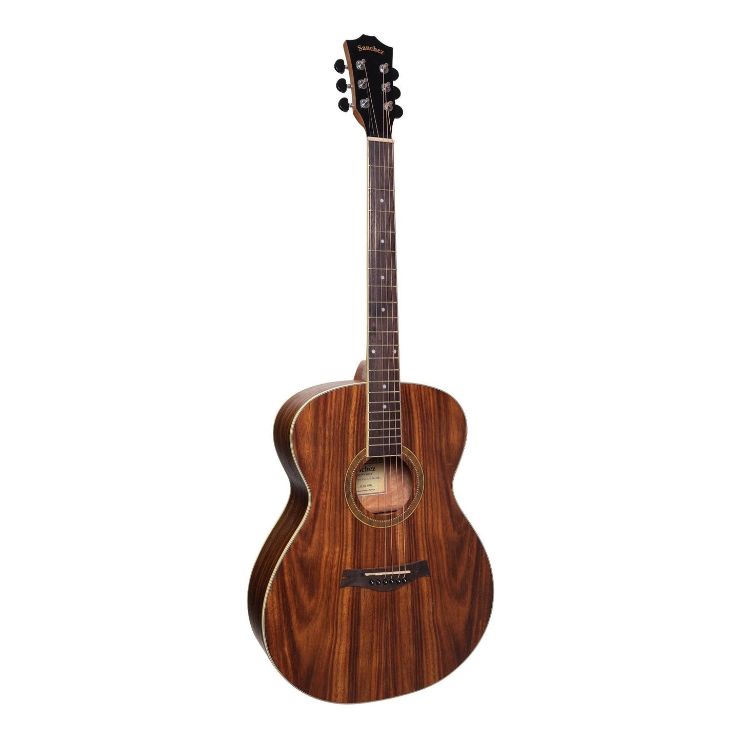 Sanchez Left Handed Acoustic Small Body Guitar (Rosewood)