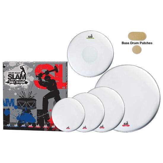 Slam Hydraulic Clear Drum Head Pack (12"T/13"T/16"T/14"S/22"BD)