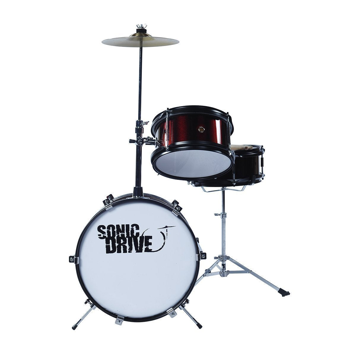 Sonic Drive 3-Piece Junior Drum Kit (Metallic Wine Red)