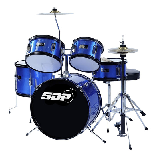 Load image into Gallery viewer, Sonic Drive 5-Piece Junior Drum Kit (Metallic Blue)
