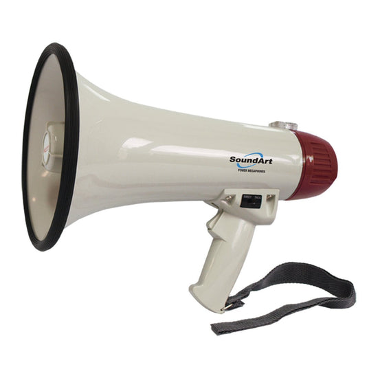 SoundArt 15 Watt Portable Hand-Held Megaphone (Red)