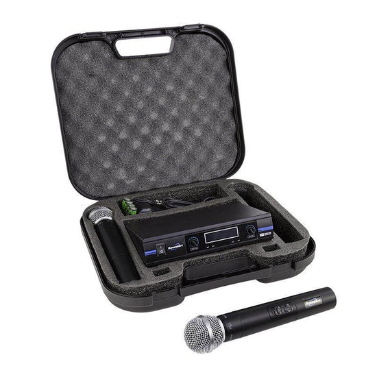 SoundArt Deluxe Dual Channel Wireless Microphone System with 2 x Handheld Mics