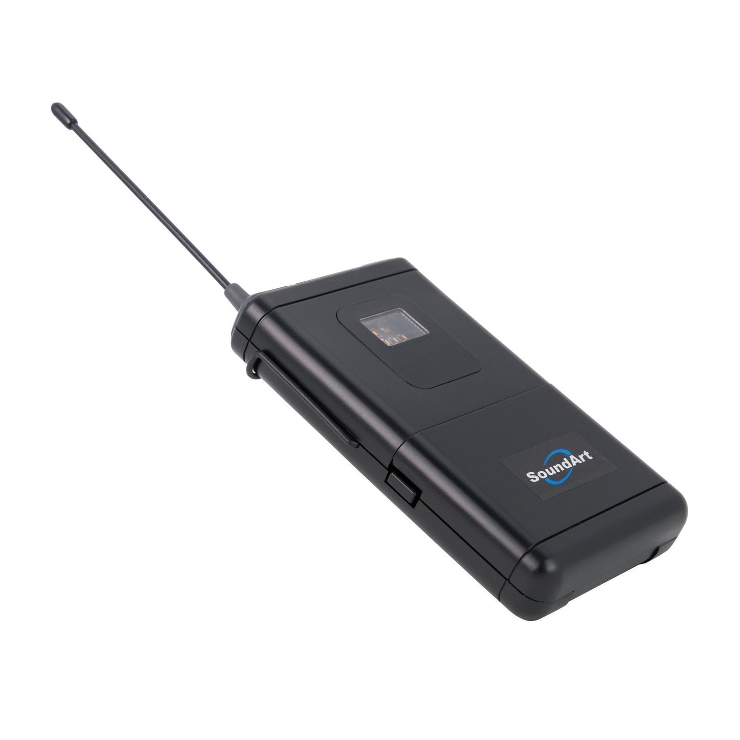 SoundArt Dual Channel UHF Wireless Microphone System with Lapel, Headset and Handheld Mics